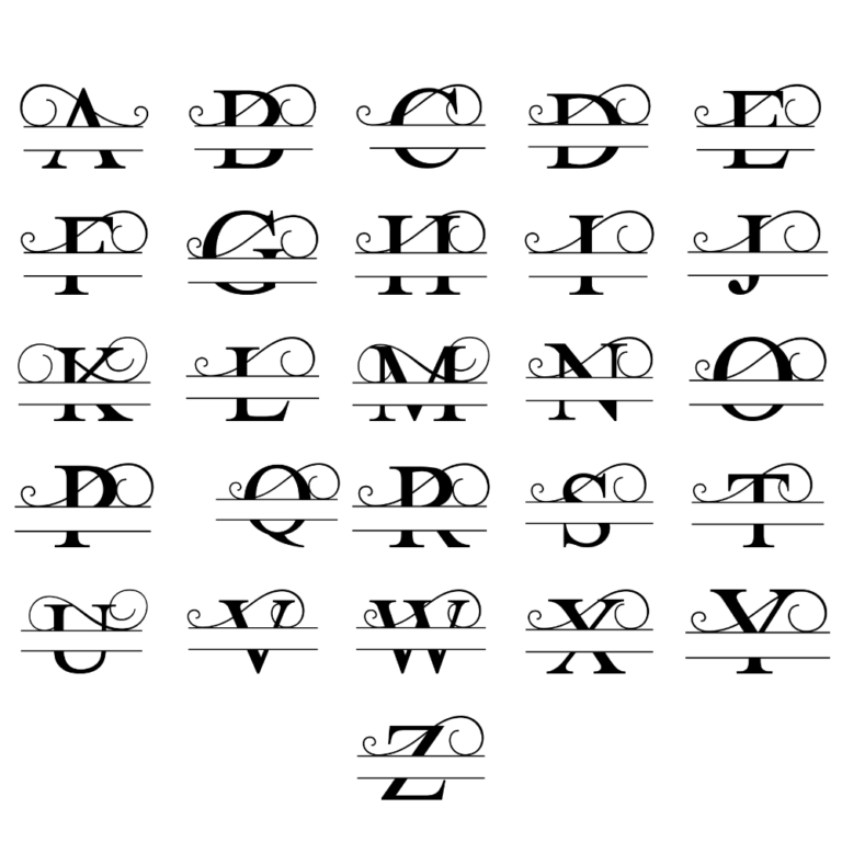 Minimalist Swirl Monogram I - Image 2