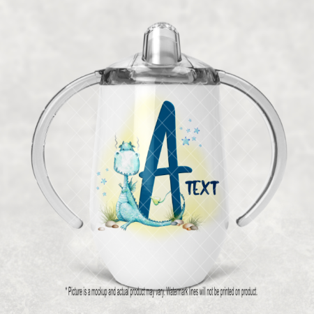 Blue Alphabet Dragon