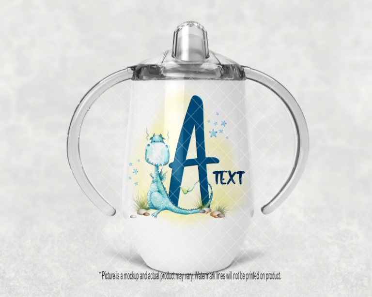Blue Alphabet Dragon
