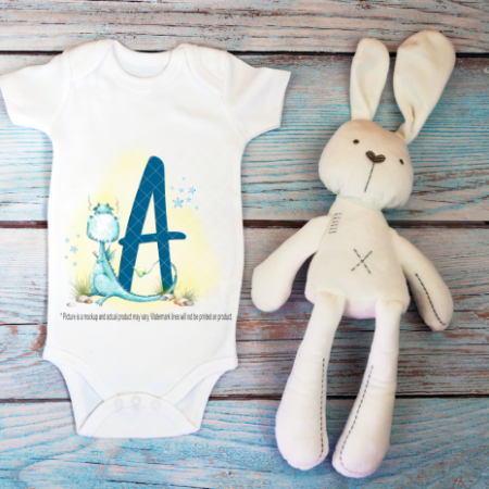 Blue Alphabet Dragon