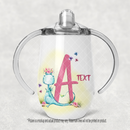 Pink Alphabet Dragon