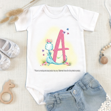 Pink Alphabet Dragon