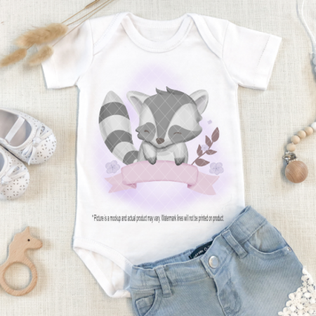 Racoon with Banner