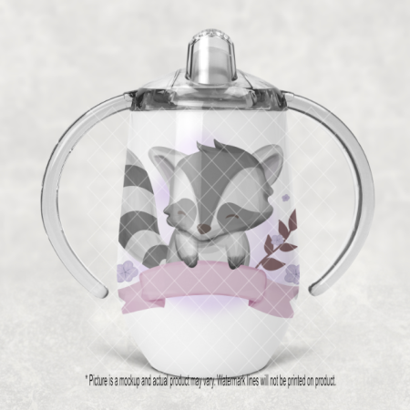 Racoon with Banner