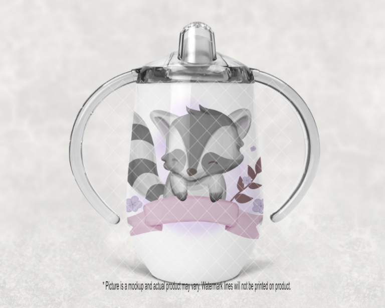 Racoon with Banner