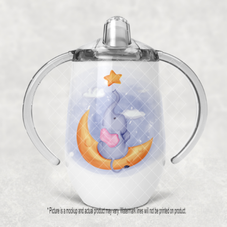 Backwards Elephant sitting on Moon
