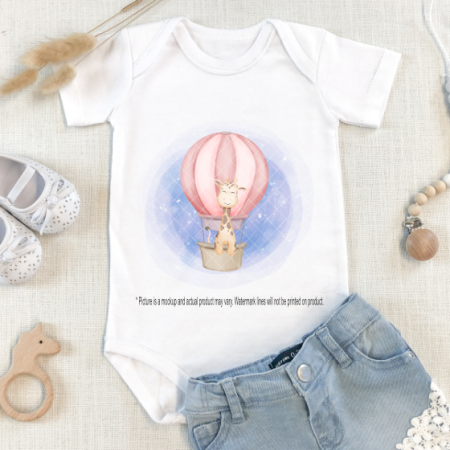 Giraffe in Hot Air Balloon