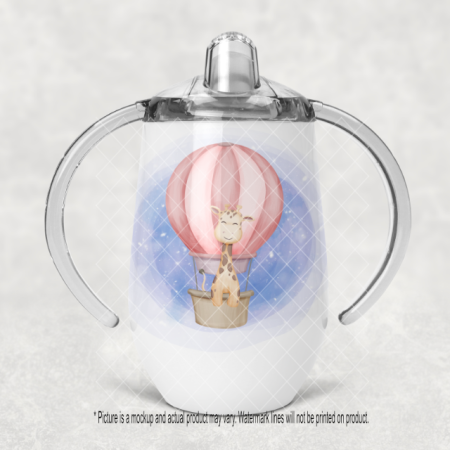 Giraffe in Hot Air Balloon