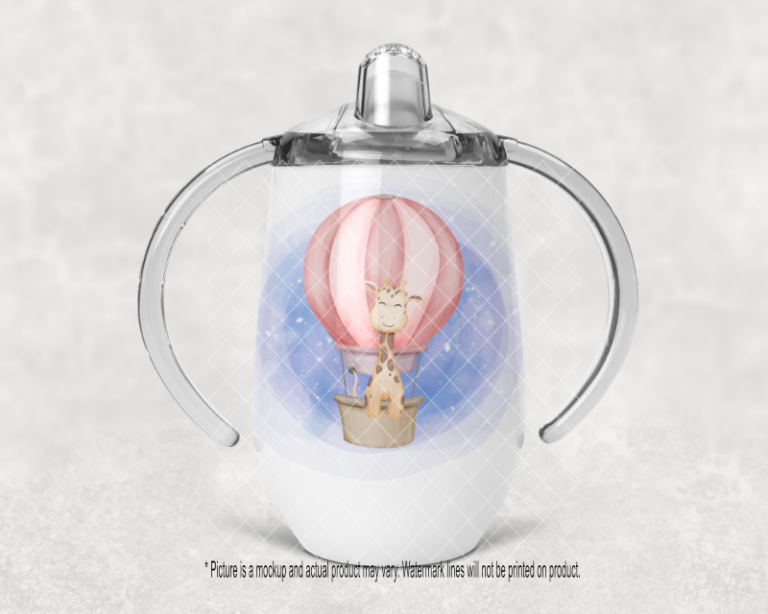Giraffe in Hot Air Balloon