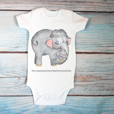 Mama and Baby Elephant