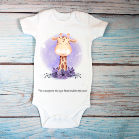 Giraffe with Flowers