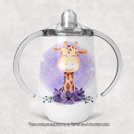 Giraffe with Flowers