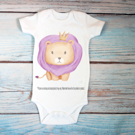 Purple Lion with Crown