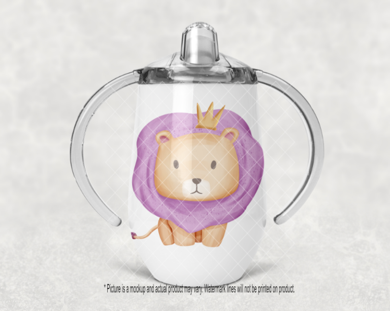 Purple Lion with Crown