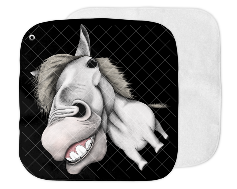 Happy White Horse