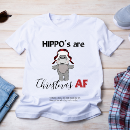 Hippo's Are Christmas AF Male