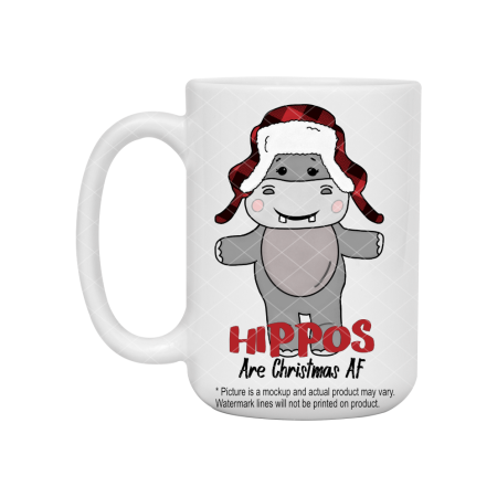 Hippo's Are Christmas AF Male