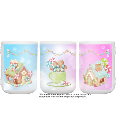 Gingerbread - Blue and Pink