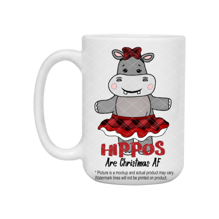 Hippo's Are Christmas AF Female