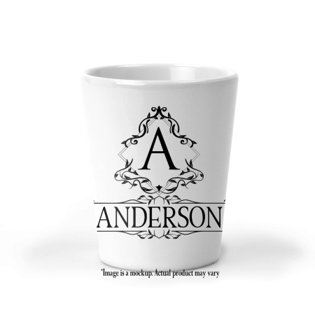 Viny Diamond Monogram Shot Glass