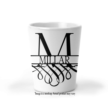 Flourish Monogram Shot Glass