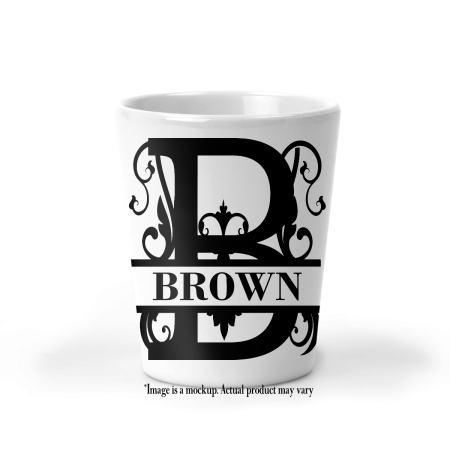 Classic Fancy Monogram I Shot Glass