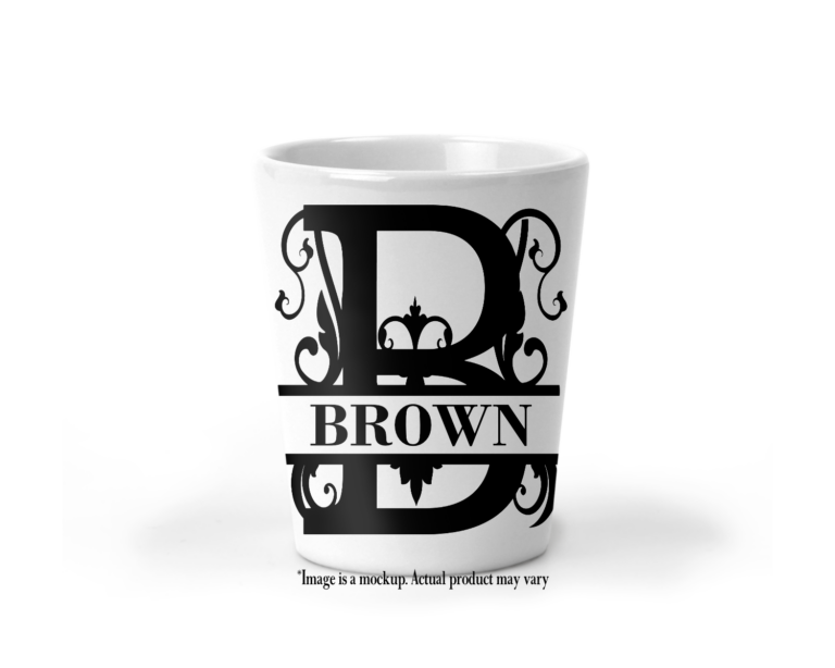 Classic Fancy Monogram I Shot Glass