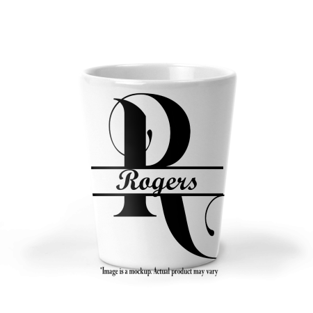 Minimalist Swirl Monogram II Shot Glass
