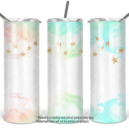 Pastel Gold Hanging Stars