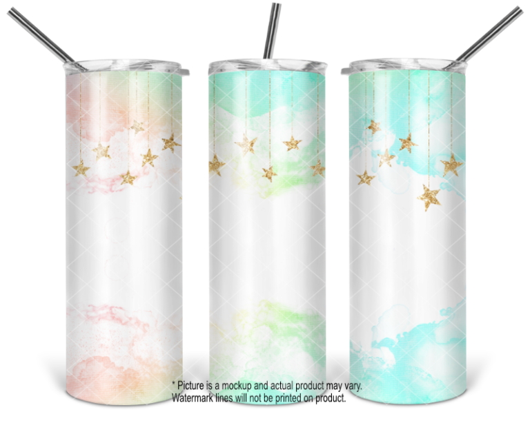 Pastel Gold Hanging Stars