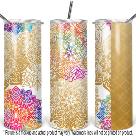 Light Succulents with Gold Strip
