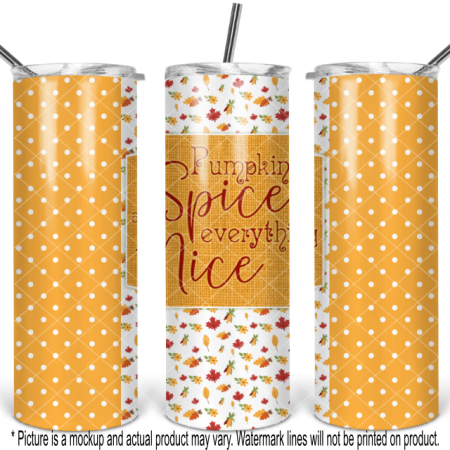 Pumpkin Spice - Gold Polka Dot
