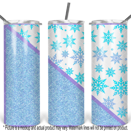 Winter Glitter and Snowflakes Patchwork