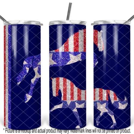 Patriotic Glitter Eventing Horse - Jumper Dressage - Blue