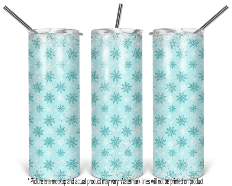 Winter Snowflakes - Ice Teal