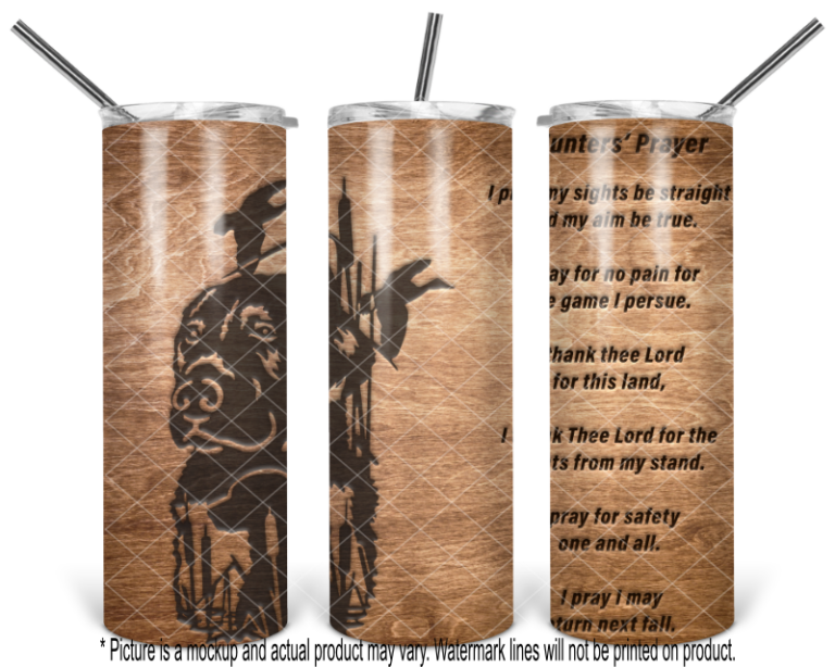 Duck Hunter with Hunters' Prayer Woodgrain