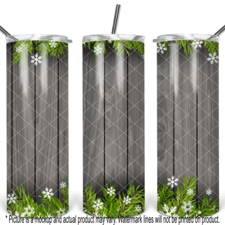 Winter Snow Wood and Evergreen