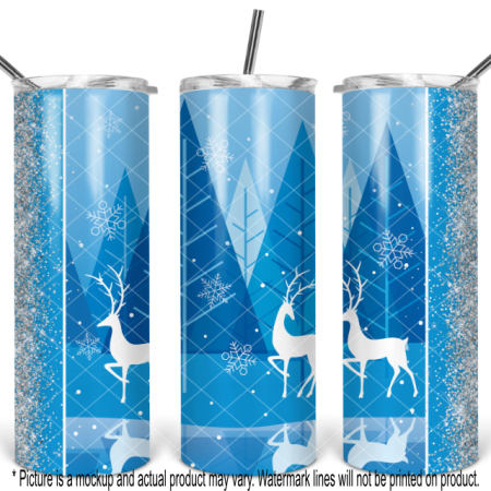 Winter Reindeer - Blue