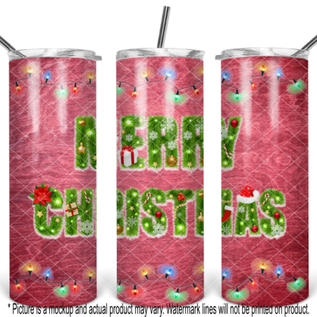 Merry Christmas Wood and Lights