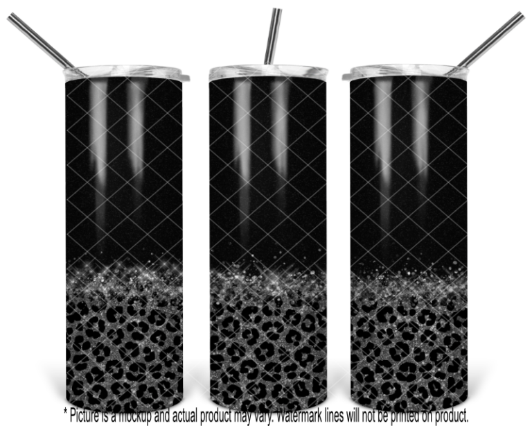 Black and Glitter Cheetah Print - Image 6
