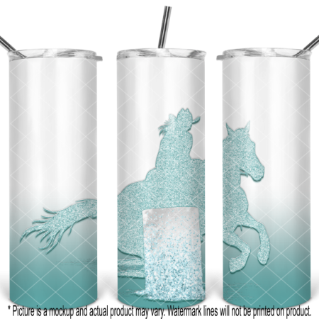 Barrel Horse III Glitter Gradient