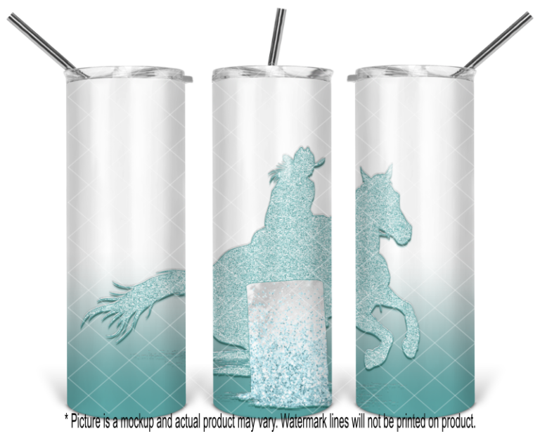 Barrel Horse III Glitter Gradient