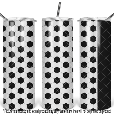 Soccer Ball Pattern with Black Stripe