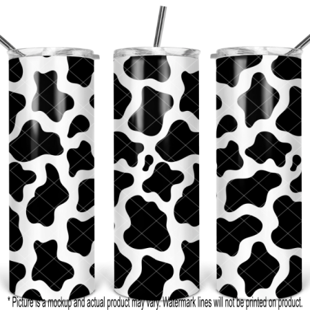 Black and White Cow Print