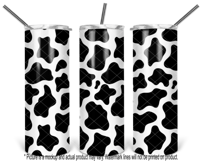 Black and White Cow Print