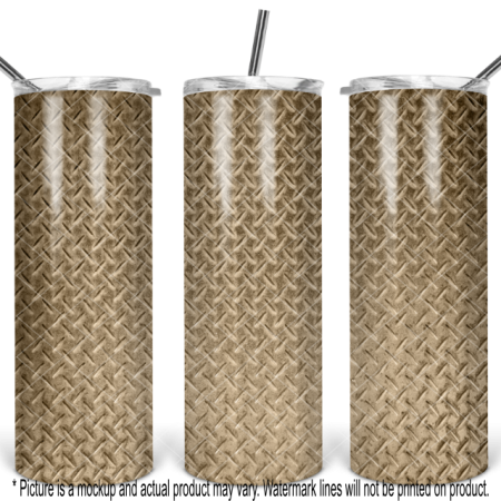 Metal Diamond Plate - Gold