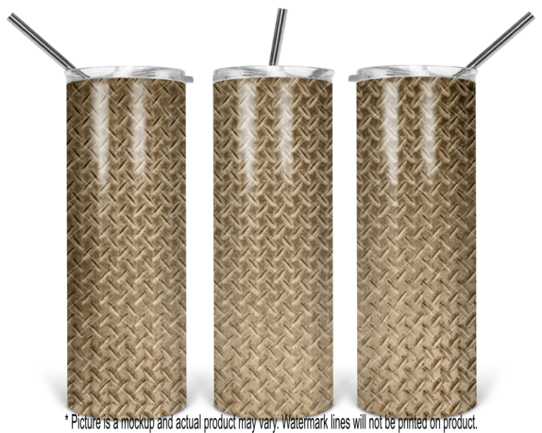 Metal Diamond Plate - Gold