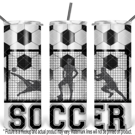Soccer Ball, Goal and Male Players