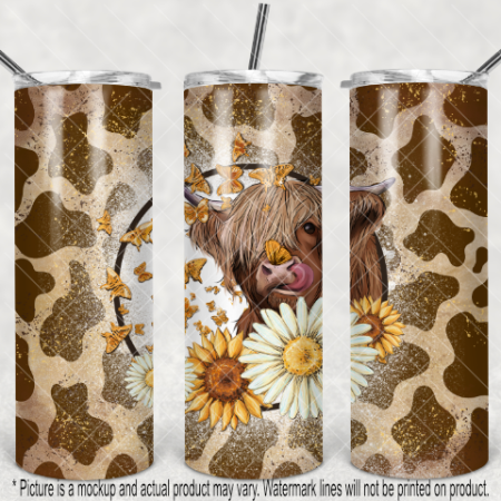 Highland Cow - Brown cow print