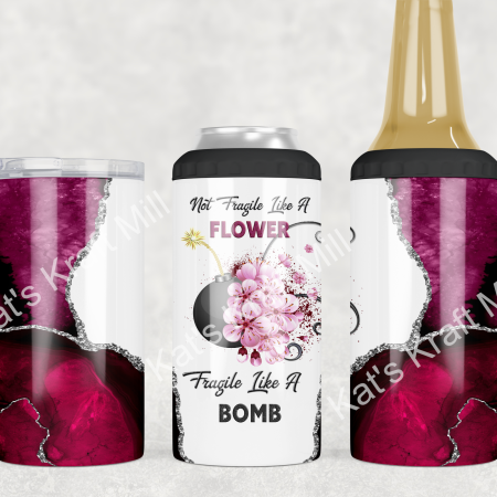 Fragile Like a Bomb - 4 in 1 Can Cooler / Tumbler